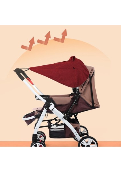 Bebek Arabası Için Güneşlik - Kırmızı (Yurt Dışından) indirimleri