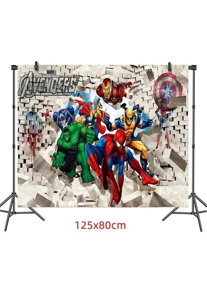 Kaşık-10 Adet Disney Avengers Süper Kahraman Mutlu Doğum Günü Partisi Balon Dekorasyon Masa Örtüsü Tek Kullanımlık Sofra Plaka Bardak Bebek Duş (Yurt Dışından)