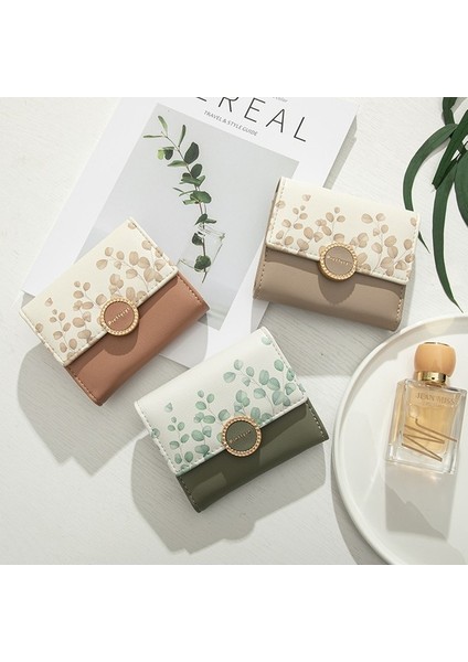 Kısa Cüzdan Bayanlar Üç Katlı Para Cüzdanı Cüzdanı Kart Tutucu (Yurt Dışından) modelleri