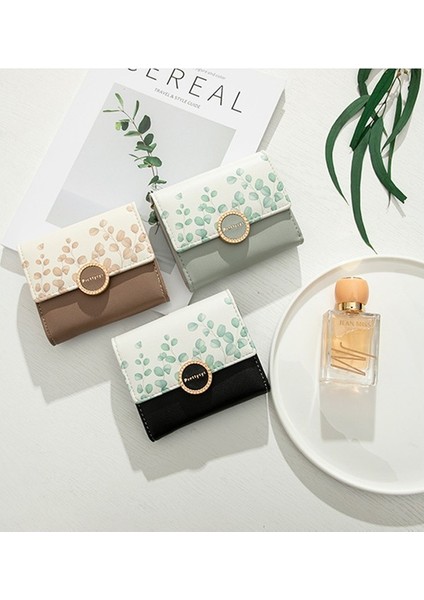 Kısa Cüzdan Bayanlar Üç Katlı Para Cüzdanı Cüzdanı Kart Tutucu (Yurt Dışından) indirimleri