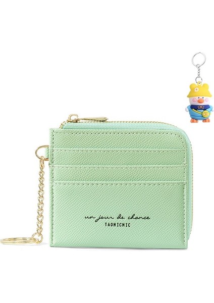 Kart Tutucu Anahtarlık Mini Çok Kart Yuvası Taşınabilir Para Cüzdanı Sevimli Kız Öğrenci Depolama Kartı Tutucu (Yurt Dışından)