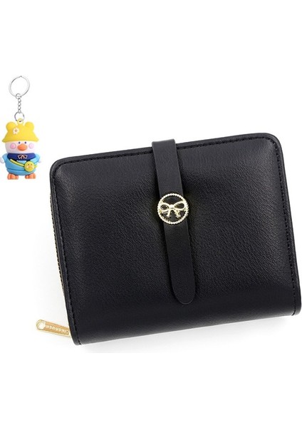 Moda Toka Bayan Cüzdan Kısa Büyük Kapasiteli Çoklu Kart Yuvası Para Cüzdan Kimlik Çantası (Yurt Dışından)