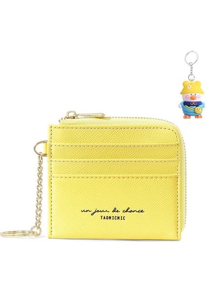 Kart Tutucu Anahtarlık Mini Çok Kart Yuvası Taşınabilir Para Cüzdanı Sevimli Kız Öğrenci Depolama Kartı Tutucu (Yurt Dışından)