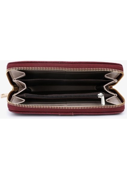 Fermuarlı Clutch Moda Bayan Uzun Cüzdan Çantası Çoklu Kart Yuvası Kart Tutucu Para Cüzdanı (Yurt Dışından) modelleri