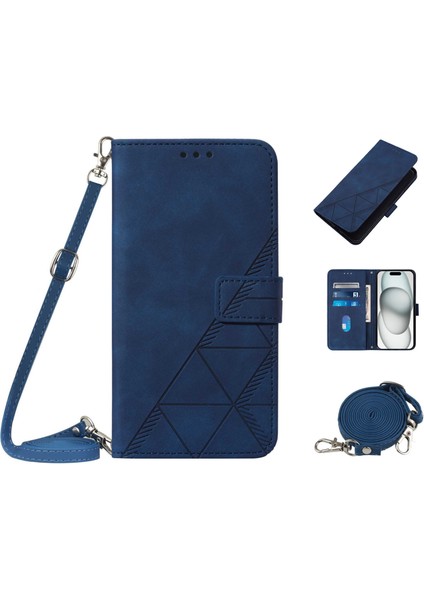 Xiaomi Redmi Note 9 Pro Max Kılıf Tam Kaplar Deri Dokulu Kapaklı Cüzdan Standlı Kartvizitli Kopçalı Kapak Kartlıklı Uzun Askılı (Yurt Dışından)
