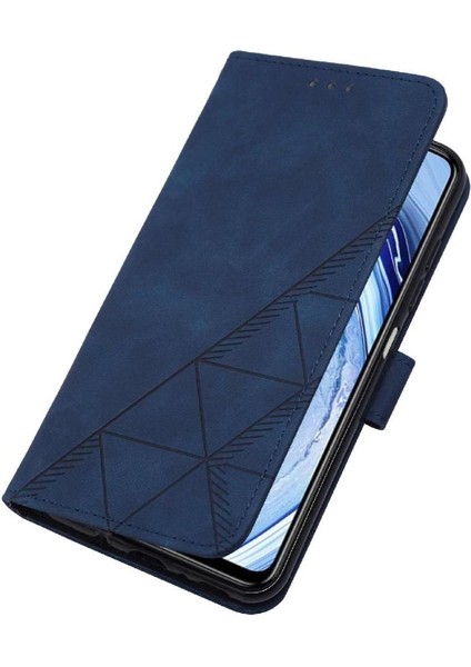 Xiaomi Redmi Note 9 Pro Max Kılıf Tam Kaplar Deri Dokulu Kapaklı Cüzdan Standlı Kartvizitli Kopçalı Kapak Kartlıklı Uzun Askılı (Yurt Dışından)