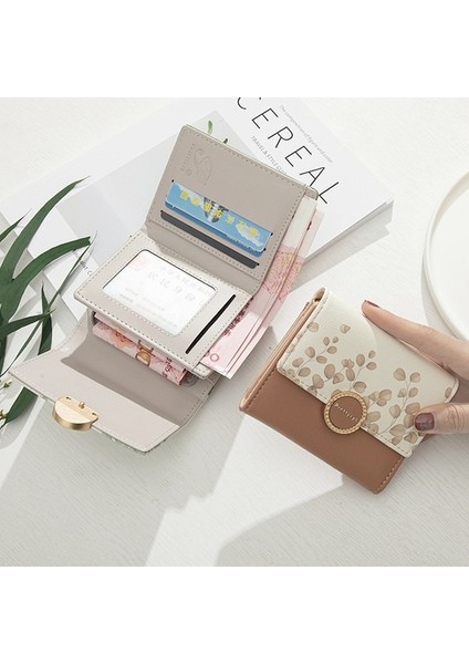 Kısa Cüzdan Bayanlar Üç Katlı Para Cüzdanı Cüzdanı Kart Tutucu (Yurt Dışından) fiyatları