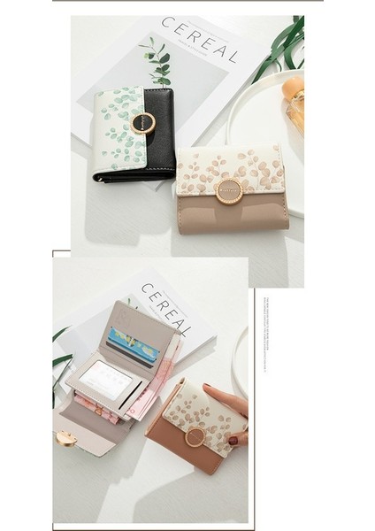 Kısa Cüzdan Bayanlar Üç Katlı Para Cüzdanı Cüzdanı Kart Tutucu (Yurt Dışından) fırsatları