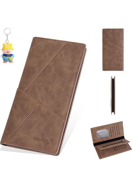 Erkek Cüzdan Moda Uzun Açık Çoklu Kart Yuvası Fermuarlı Büyük Kapasiteli Clutch (Yurt Dışından) fiyatları