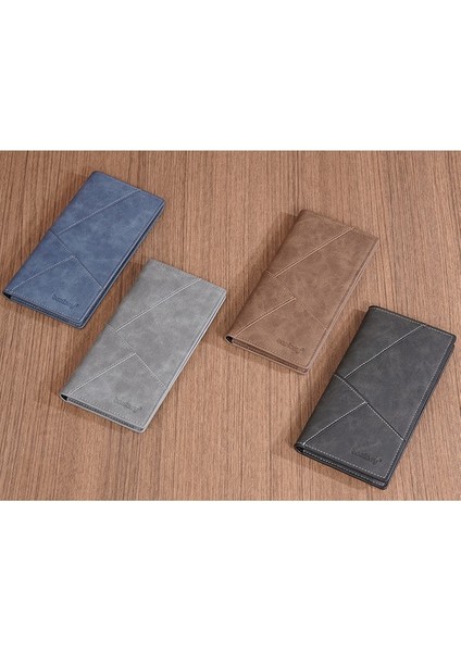 Erkek Cüzdan Moda Uzun Açık Çoklu Kart Yuvası Fermuarlı Büyük Kapasiteli Clutch (Yurt Dışından) fırsatları