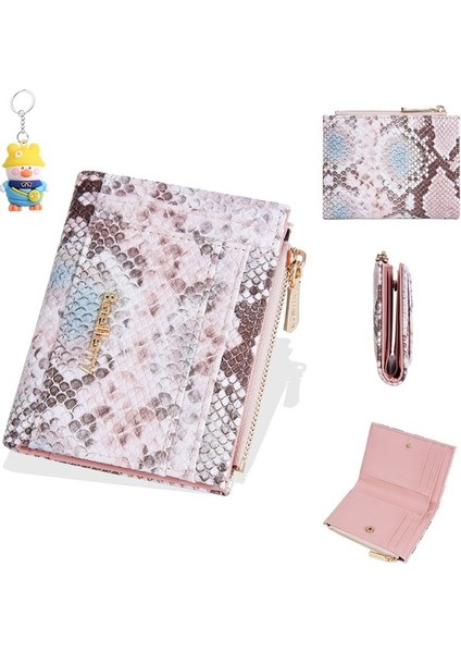 Cüzdan Bayanlar Kısa Çoklu Kart Yuvası Fermuarlı Para Cüzdanı Kadınlar Için Niş Kart Tutucu (Yurt Dışından)