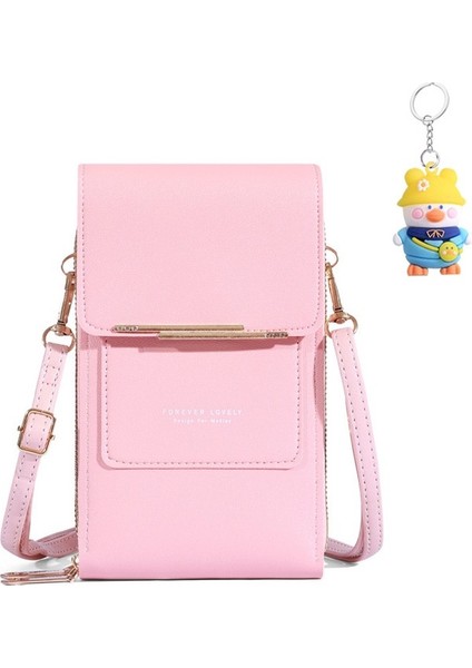 Cep Telefonu Çantası Crossbody Dokunmatik Ekran Çok Fonksiyonlu Basit Cüzdan Omuz Çantası Taşınabilir Kart (Yurt Dışından)