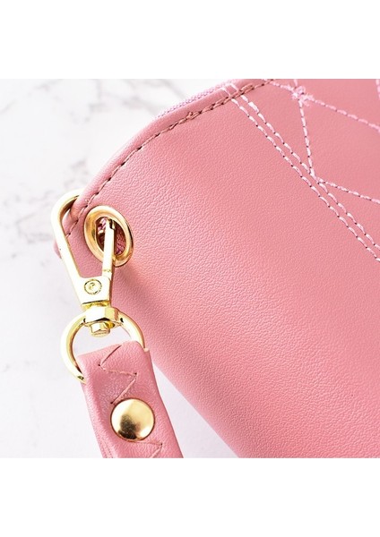 Bayan Cüzdan Çift Fermuarlı Moda Basit Çoklu Kart Yuvası Büyük Kapasiteli Cep Telefonu Clutch (Yurt Dışından) indirimleri