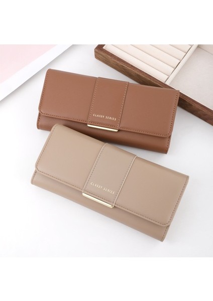 Taşınabilir Depolama Bayanlar Uzun Cüzdan Moda K Çok Kart Yuvası Kart Tutucu Para Cüzdanı (Yurt Dışından) modelleri