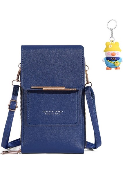 Cep Telefonu Çantası Crossbody Dokunmatik Ekran Çok Fonksiyonlu Basit Cüzdan Omuz Çantası Taşınabilir Kart (Yurt Dışından)