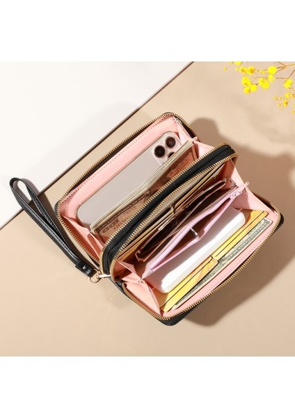 Bayan Cüzdan Clutch Moda Büyük Kapasiteli Kadın Cüzdan Cep Telefonu Para Cüzdanı (Yurt Dışından) indirimleri