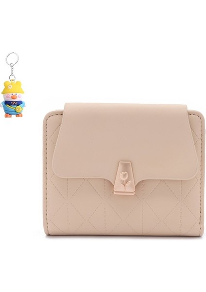 Bayanlar Kısa Cüzdan Basit Toka Niche Kısa Cüzdan Kart Tutucu (Yurt Dışından)