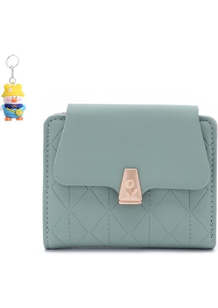 Bayanlar Kısa Cüzdan Basit Toka Niche Kısa Cüzdan Kart Tutucu (Yurt Dışından)