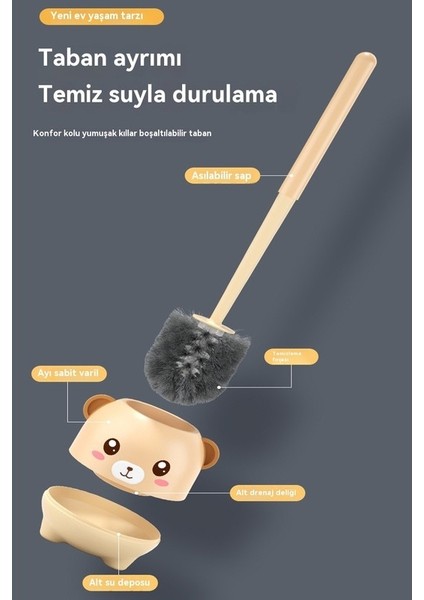 Karikatür Duvara Monte Tuvalet Fırçası Temizleme Fırçası Banyo Tuvalet Fırçası Temizleme Fırçası Seti Tuvalet Banyo Aksesuarları (Yurt Dışından) modelleri