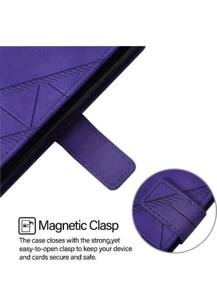 Xiaomi 10T/10T Pro 5g Kılıf Tam Kaplar Deri Dokulu Kapaklı Cüzdan Standlı Kartvizitli Kopçalı Kapak Kartlıklı Uzun Askılı (Yurt Dışından)