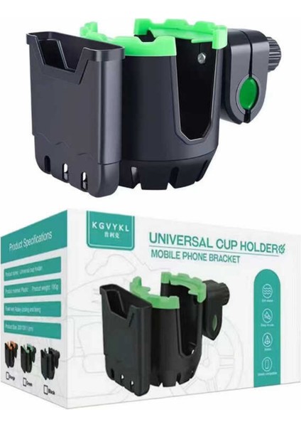 Motorsiklet Bisiklet Atv Telefon ve Bardak Tutucu Tutacağı 2in1 X23