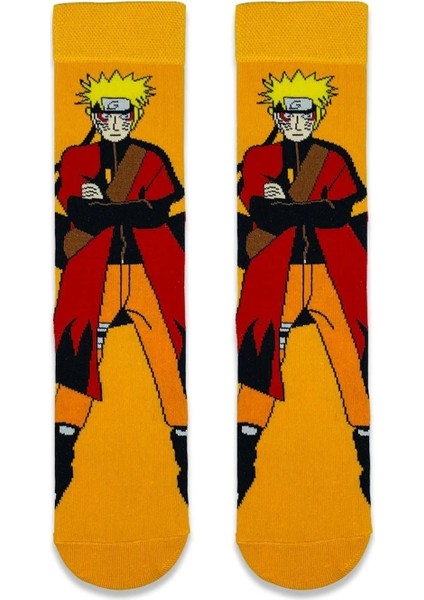 Anime Naruto Uzumaki Tasarım Soket Çorap