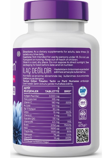 Wecollagen® Kadın, Balık Kolajeni 45 Tablet