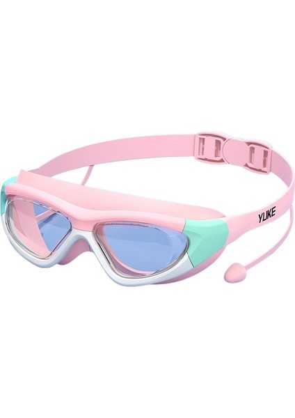 Çocuk Yüzme Gözlükleri Erkek Kız Yüzme Gözlükleri Su Geçirmez Anti-Sis Hd Yüksek Kaliteli Büyük Çerçeve (Yurt Dışından)