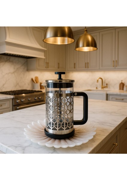 Foster 350 ml French Press - 600 Ml- Paslanmaz French Press