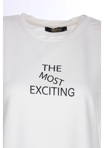 Ysatis Oversize Minimalist Kadın Bluz - Kısa Kol - Günlük