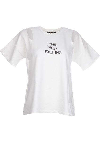 Ysatis Oversize Minimalist Kadın Bluz - Kısa Kol - Günlük fiyatları