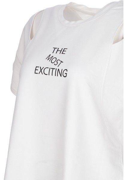 Ysatis Oversize Minimalist Kadın Bluz - Kısa Kol - Günlük fırsatları