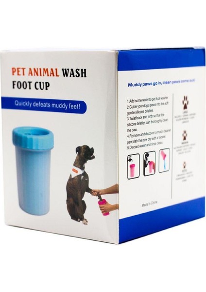 202423-SOFT Gentle Köpek Pati Yıkama Aparatı Ayak Temizleme Medium