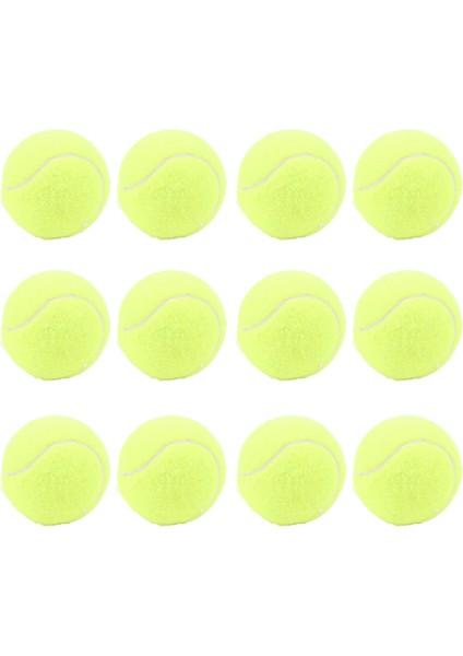 12 Paket Tenis Topları Ka Keçe Basınç Eğitimi Tenis Topları Uygulama Topları Saklama Çantası Acemi Için Eğitim Sarı (Yurt Dışından)