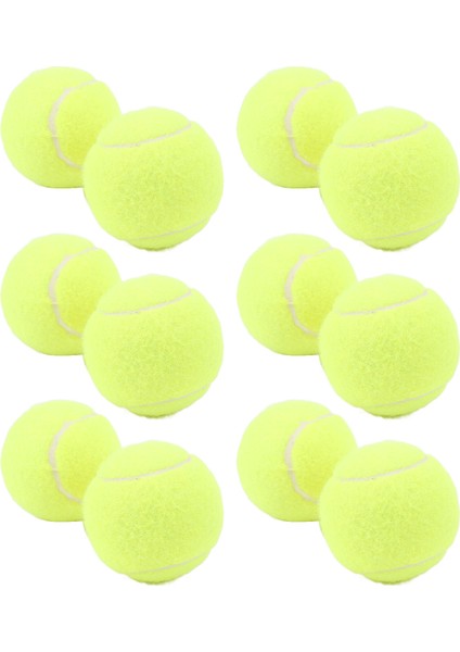 12 Paket Tenis Topları Ka Keçe Basınç Eğitimi Tenis Topları Uygulama Topları Saklama Çantası Acemi Için Eğitim Sarı (Yurt Dışından)