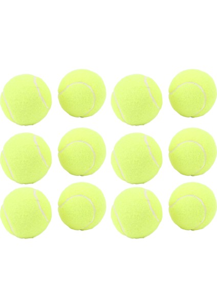 12 Paket Tenis Topları Ka Keçe Basınç Eğitimi Tenis Topları Uygulama Topları Saklama Çantası Acemi Için Eğitim Sarı (Yurt Dışından)