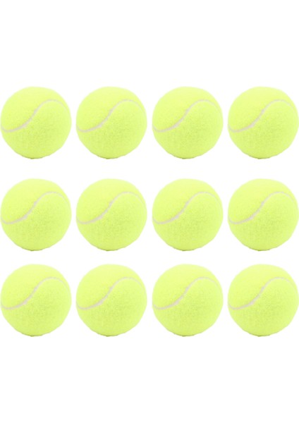 12 Paket Tenis Topları Ka Keçe Basınç Eğitimi Tenis Topları Uygulama Topları Saklama Çantası Acemi Için Eğitim Sarı (Yurt Dışından)