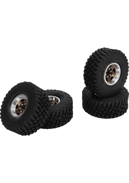 4 Adet Rc Paletli Lastikler Yumuşak Rc Araba Lastik Lastik Alüminyum Alaşımlı Jant Jantlar SCX24 1/24 1/18 Yükseltme Parçaları Bakır (Yurt Dışından) indirimleri