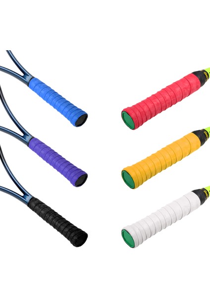 25 Paket Tenis Raketi Sapları Anti-Skid Badminton Raket Sapları Titreşim Overgrip Ter Bandı (Yurt Dışından)