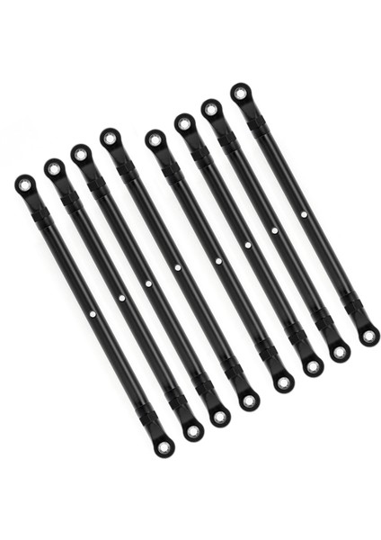 8 Adet Alüminyum Alaşımlı Bağlantı Çubuğu Bağlantı Seti 313MM Dingil Mesafesi Için Yedek Eksenel 1/10 SCX10 90046 Trx4 Uzaktan Kumanda Paletli Araba Aksesuarları, Siyah (Yurt Dışından)