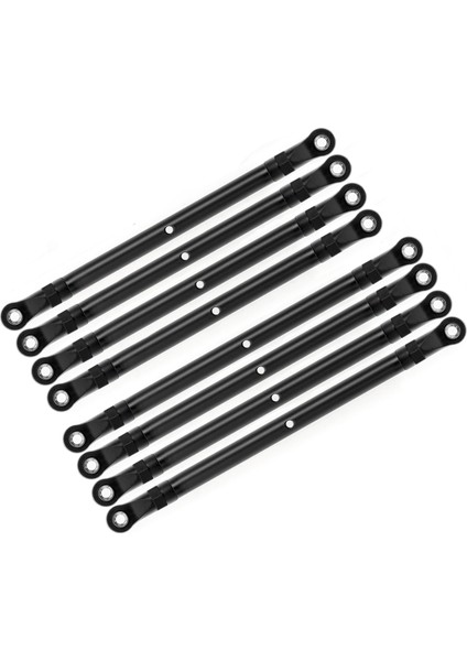 8 Adet Alüminyum Alaşımlı Bağlantı Çubuğu Bağlantı Seti 313MM Dingil Mesafesi Için Yedek Eksenel 1/10 SCX10 90046 Trx4 Uzaktan Kumanda Paletli Araba Aksesuarları, Siyah (Yurt Dışından)