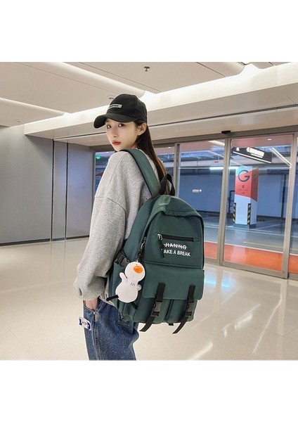 Sırt Erkek Gündelik Sırt Büyük Kapasiteli Okul Kadın Ortaokul Üniversite Öğrencileri Kore Versiyonu Düz Renk Tüm Maç Çanta (Yurt Dışından) fiyatları