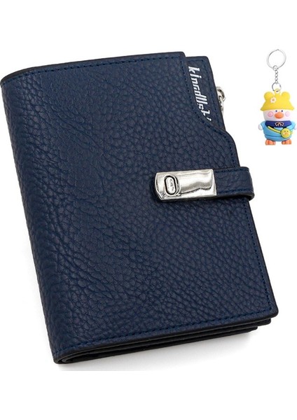 Kısa Bayan Cüzdan Üç Katlı Toka Büyük Kapasiteli Çoklu Kart Yuvası Iş Kadın Cüzdan Fermuarlı Kısa Çanta (Yurt Dışından) fiyatları