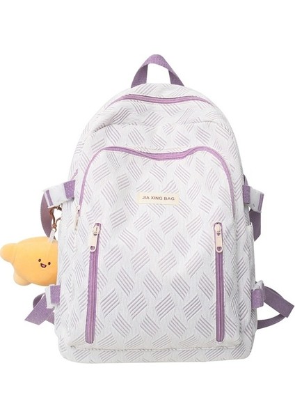 Kadınlar Için Yeni Kore Tarzı Modaya Uygun Sırt Çantası, Ortaokul Öğrencileri Için Kişiselleştirilmiş Naylon Sırt Çantası, Büyük Kapasiteli, Su Geçirmez Bilgisayar Sırt Çantası Y (Yurt Dışından)