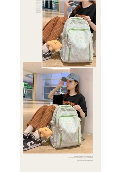 Kadınlar Için Yeni Kore Tarzı Modaya Uygun Sırt Çantası, Ortaokul Öğrencileri Için Kişiselleştirilmiş Naylon Sırt Çantası, Büyük Kapasiteli, Su Geçirmez Bilgisayar Sırt Çantası Y (Yurt Dışından) indirimleri