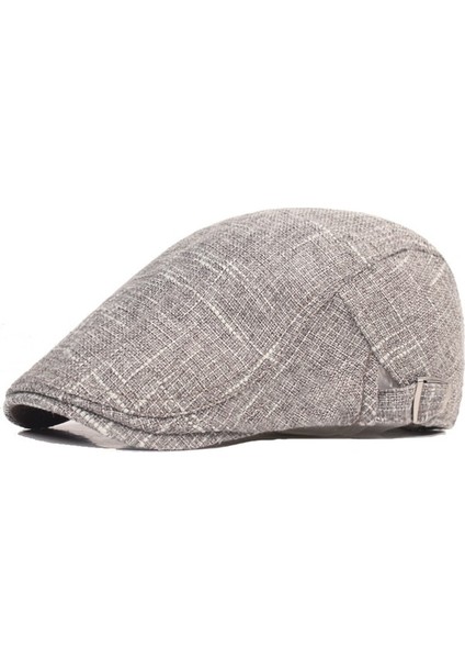 Pamuklu Keten Ördek Şapka Ileri Şapka Erkek Bere (Yurt Dışından)