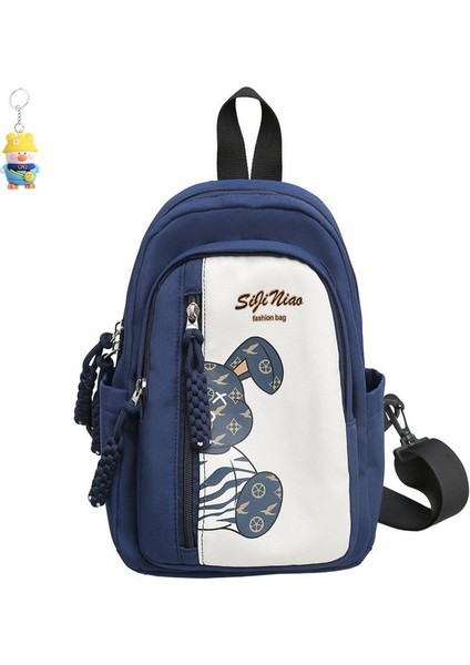 Göğüs Çantası Erkek Moda Çok Fonksiyonlu Omuz Sırt Çantası Kadın Gündelik Su Geçirmez Omuz Crossbody Çantası (Yurt Dışından)