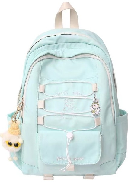 Yeni Ortaokul Öğrencisi Okul Çantası Büyük Kapasiteli Kontrast Renkli Sırt Çantası Ultra Hafif Omuz Kampüs Moda Sırt Çantası (Yurt Dışından)