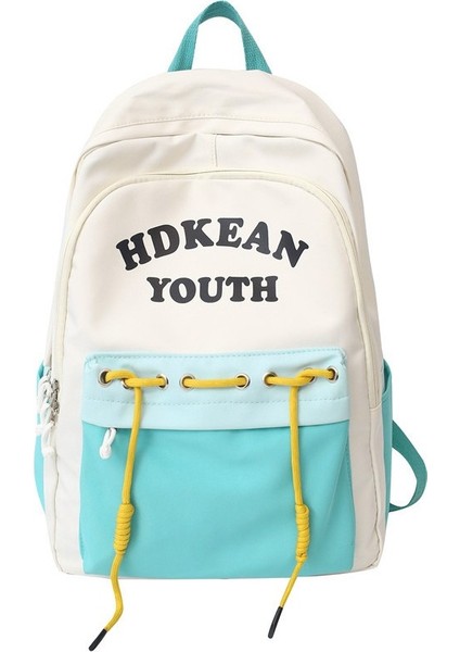 Lise Örgülü Halat Sırt Ortaokul Öğrencileri Büyük Kapasiteli Okul Kadın Ortaokul Öğrencileri Hit Renkli Sırt Çantası (Yurt Dışından)