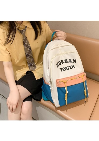 Lise Örgülü Halat Sırt Ortaokul Öğrencileri Büyük Kapasiteli Okul Kadın Ortaokul Öğrencileri Hit Renkli Sırt Çantası (Yurt Dışından) indirimleri